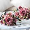 30cm Europäische Künstliche Pfingstrosen Blumen Seidenhortensie Rose Wohnzimmer Hausgarten Hochzeit Brautstrauß Partydekoration