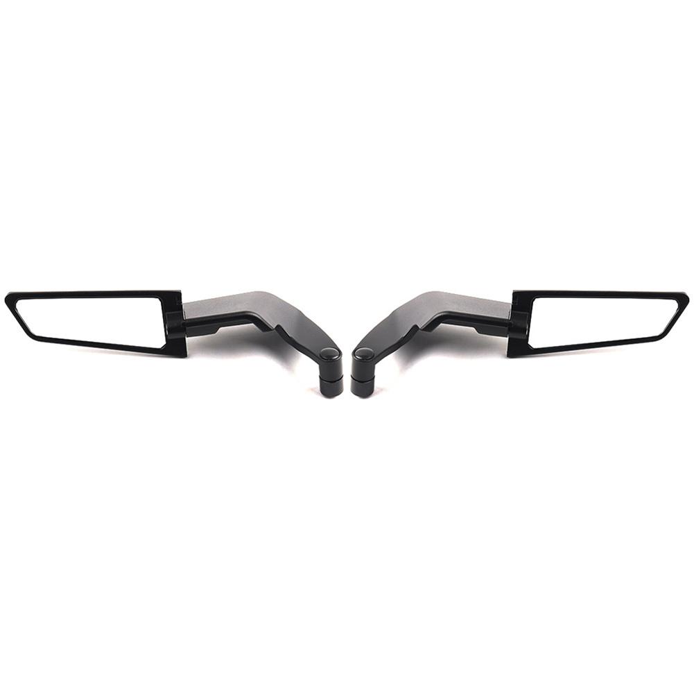 

Motorcycle Side View Mirror Adjustable 360° Rotating Stealth Wind Wing Side Mirrors Universal 8/10mm Rearview Mirror Accessories чорний
