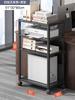Mobile Printer Storage Cart with CPU Stand Rolling Office Organization Rack Under-Desk Storage Floor Cabinet for Home And Office