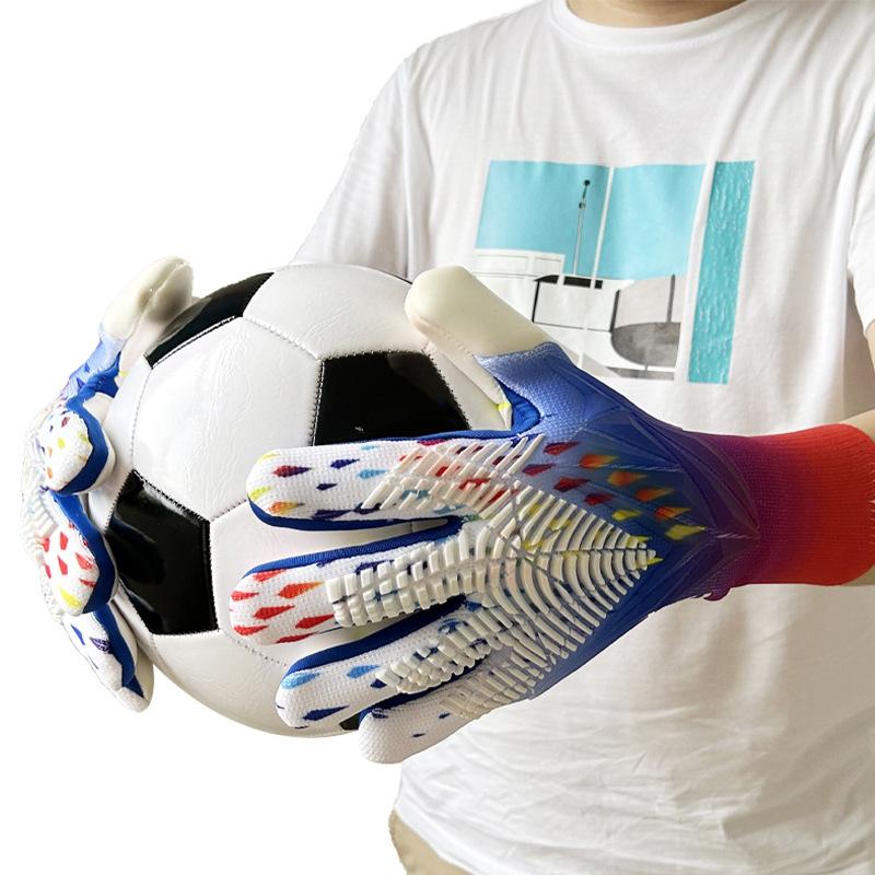 Falcons Goalkeeper Football Goalkeeper Gloves Silicone Non-Slip Gloves Anti-Wear Resistant Breathable Adult Children Game Training