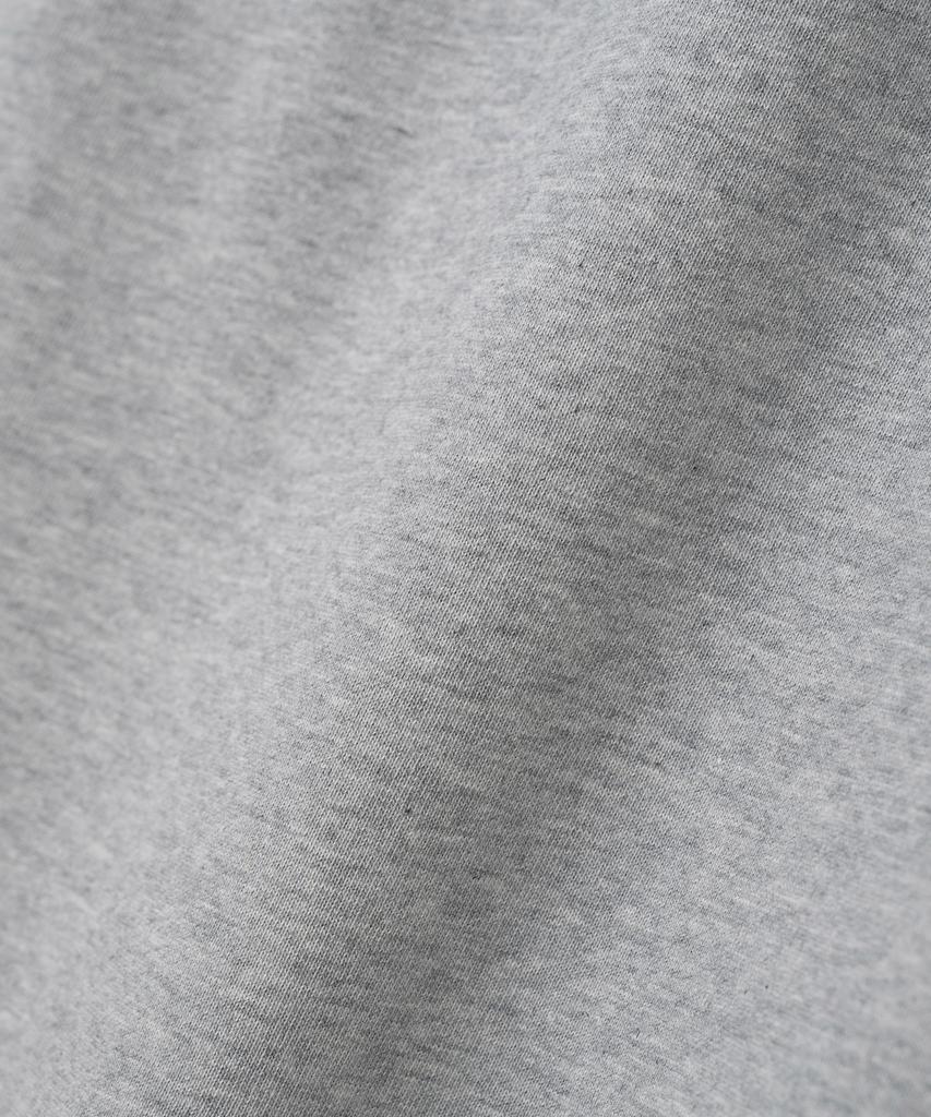 MILLO ARCHIVE Dainty Curve Detail T-Shirt [Melange Grey]
