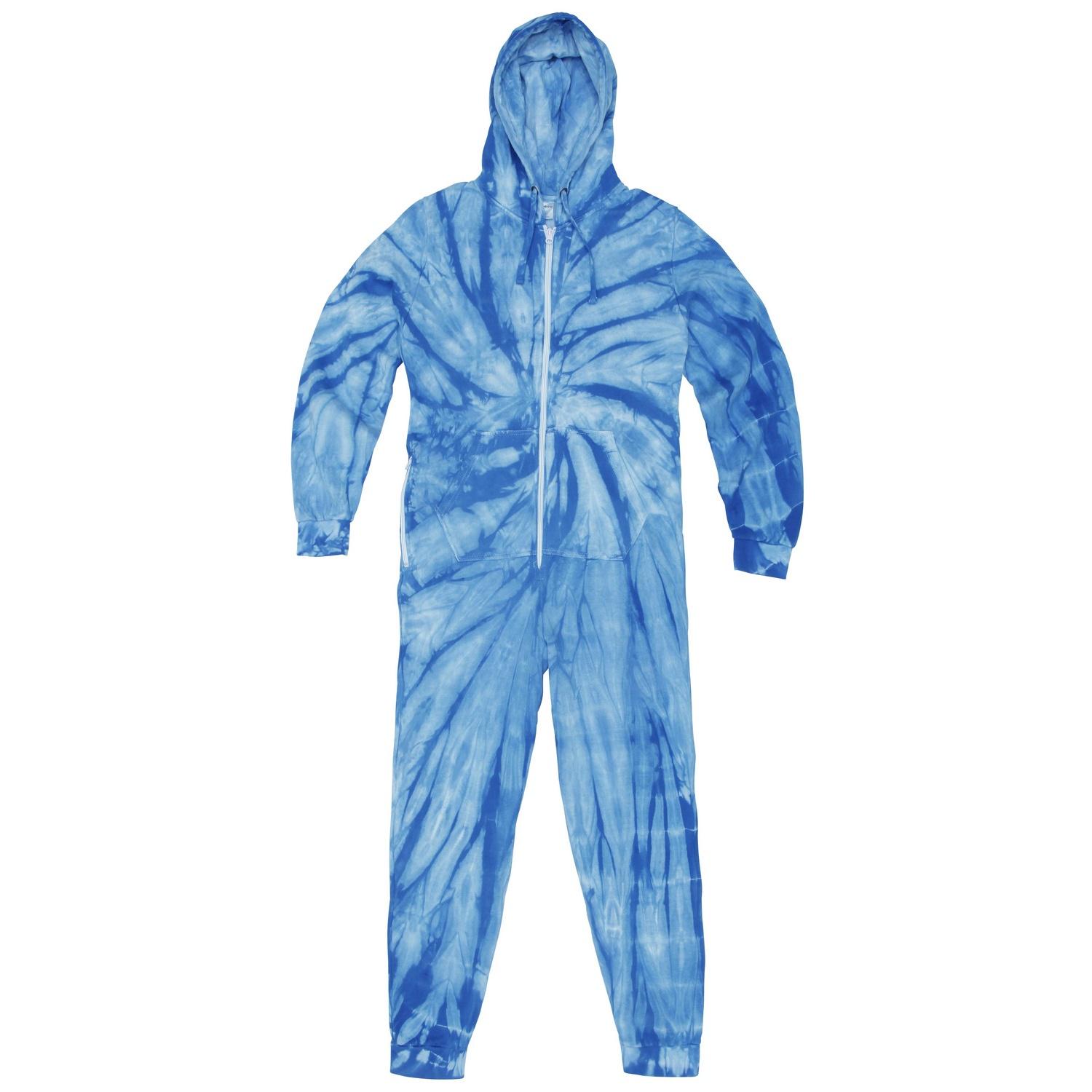 Colortone Tutina unisex per adulti con zip intera e ragno tonale XS colore blu royal