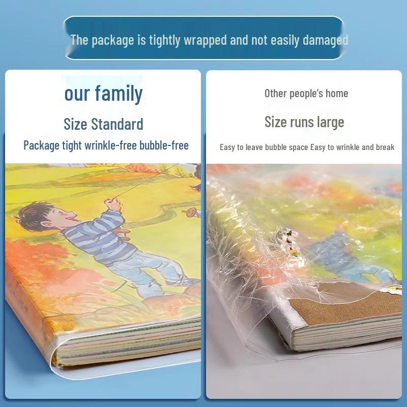Waterproof Stain-Proof Transparent Book Sleeve for Elementary Students' Books and Homework