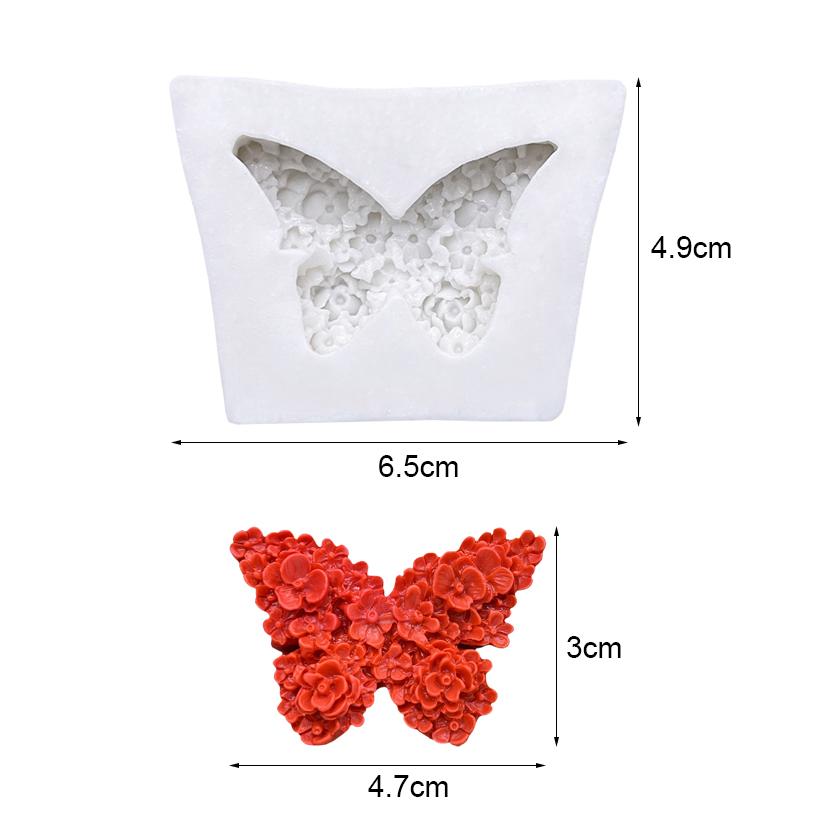 Flower Butterfly Silicone Mold Candle Sugarcraft Chocolate Cupcake Baking Mold Fondant Cake Decorating Tools