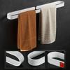 Huijia Punch-Free Space Aluminum Towel Rack