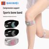 Silicone Pad Patella Band: Compression & Shock Absorption Knee Protector for Running, Badminton, Jump Rope, Meniscus Support.