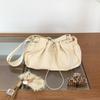 Nylon Pleated Bag Drawstring Light and Casual New Shoulder Bag Bag Niche Design Lazy Messenger Bag Woman