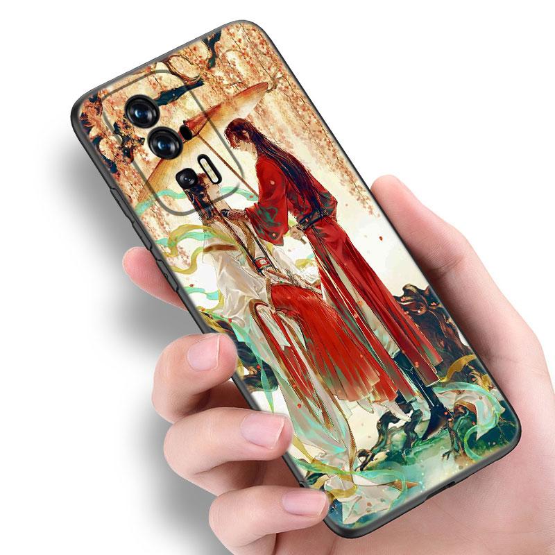 Heaven Official’s Blessing Black Phone Case For Xiaomi Redmi 7A 8A 9A 10A 11A 9C 10C 12C 13C 11 Prime A1 A2 + 12 4G Note 9T 12R