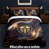 Leeds United Football Design Bed Bedding Set 1 Duvet Cover + 2 Pillowcases Soft Breathable Household Bed Linens