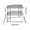 Portable Iron Seasoning Corner Shelving Black/White Non Punching Sundries Organizer Rack Removable Sink Storage Rack Table