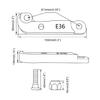 Car Adapter Steering Lock Adapter Steering Wheel Lock Adapter For E36