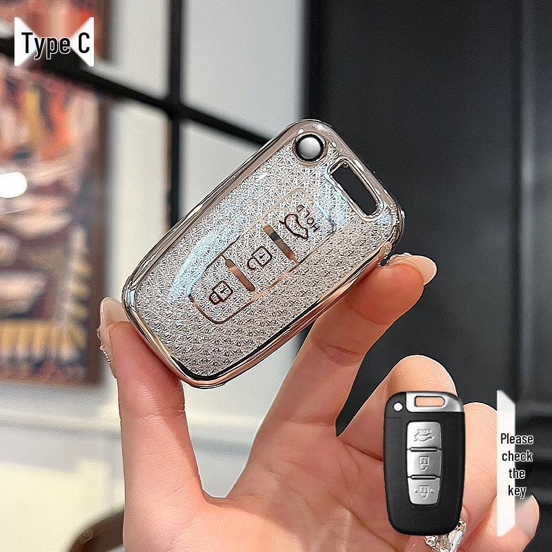

Kia Car Key Case for Older Models: K2, K5, Sportage, Forte, Carens, Sorento - Protective Shell with Buckle
