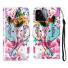 For Xiaomi 15T Pro Case Pattern Leather Wallet Phone Cover with Strap
