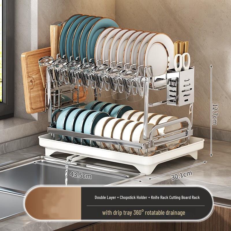 

Double-Layer Dish Drying Rack