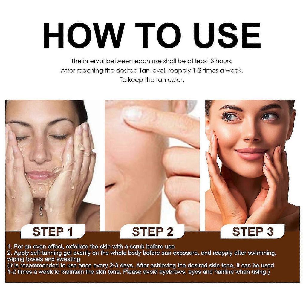 Deep Dark Self-Tanning Cream with Cocoa Butter & Coconut Oil  Hydrating, Long-Lasting Tan, Anti-Aging Moisturizer for Radiant, Even Skin