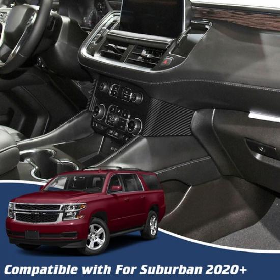 2X Center Console Side Decor Trim Cover Plate For Chevy Suburban 20+ Tahoe +