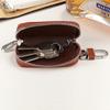 Popular Car Men's Key Bag Gifts, High-end Cowhide Car Key Bag with Diamond Crocodile Pattern