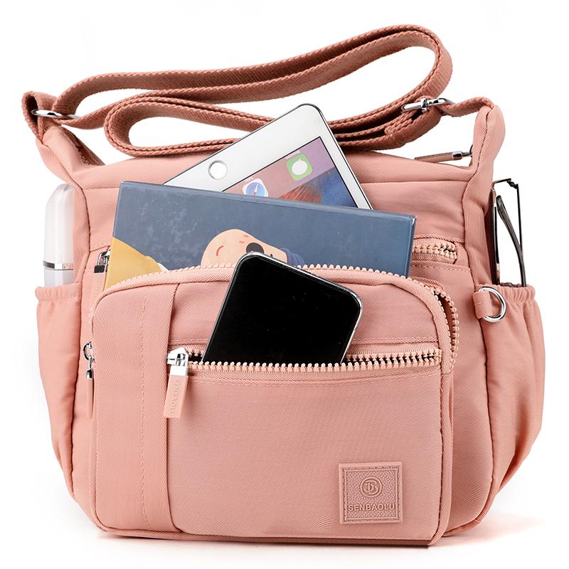 Women's Crossbody Bag Large Capacity Shoulder Bag Multi-Compartment Middle-Aged Mother Bag