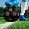 1pc Leopard Head Silhouette Gold Crown Majesty Outdoor Sports Football, Size 5, Comfortable And Durable Feel,Gift yy39