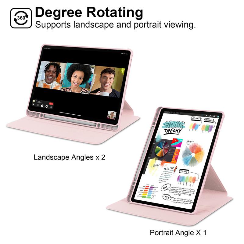 Funda for Samsung Galaxy Tab S10 Lite Case with Pen Holder 360 Rotating Acrylic Clear Hard Tablet for Galaxy Tab S10 Lite Cover