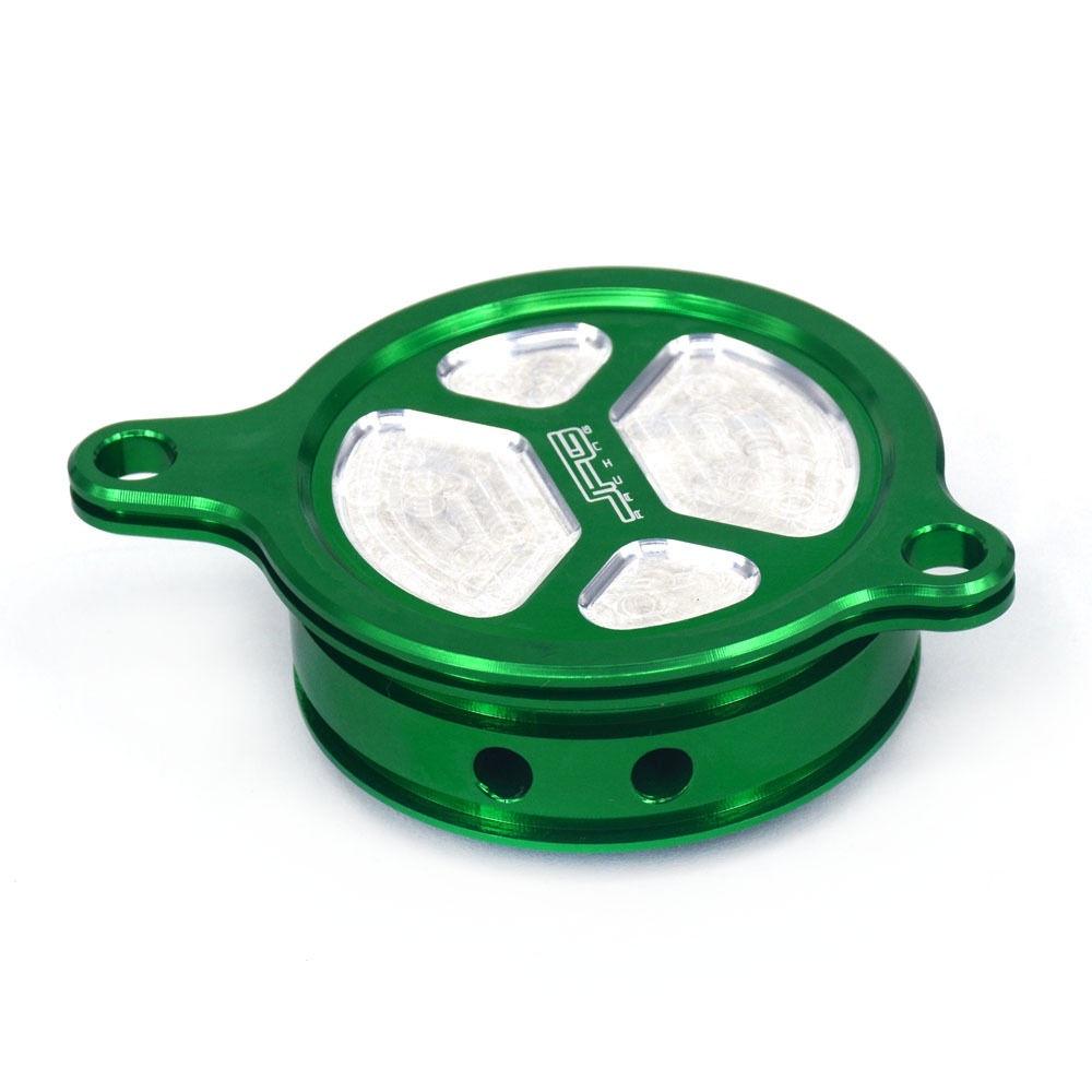 Motorcycle Billet Oil Filter Cover Caps For Kawasaki KX450F 06-15 KLX450R 08-15 Motorcycle Billet Oil Filter Cover Caps For Kawasaki KX450F 06-15 KLX450R 08-15