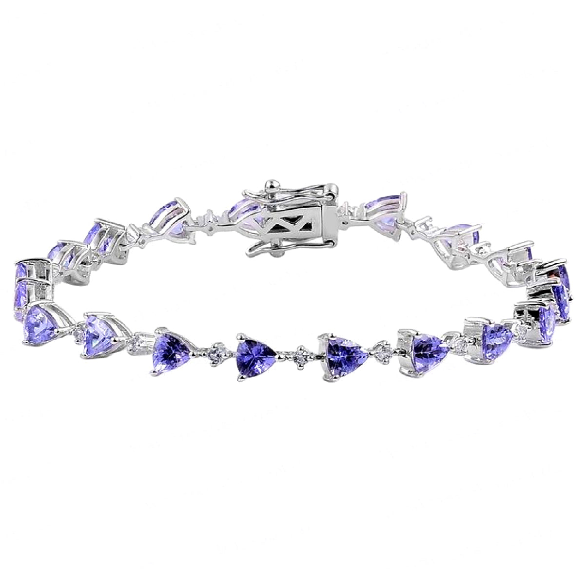 

Tanzanite Tennis Bracelet - 925 Sterling Silver
