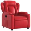 Relaxation Armchair In Red Synthetic Leather