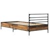 Bed Frame Reclaimed Wood Look 80 x 200 cm Engineered Wood