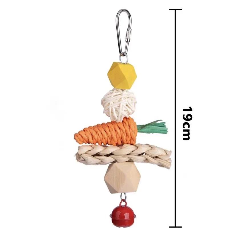 

Игрушки для птичьей клетки для попугаев, деревянные качели для птиц, надежная жевательная игрушка-мост для попугаев, красочная игрушка для жевания птиц, товары для животных