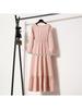 Women's Solid Color Long Sleeve Pullover A-Line Dress