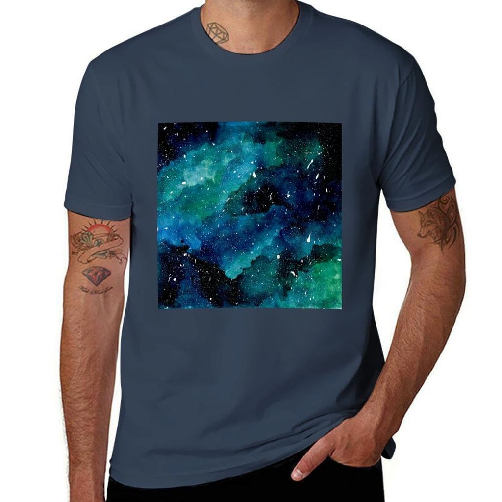 Emerald Galaxy Tshirt Stretch Fabric Comfort Tshirt