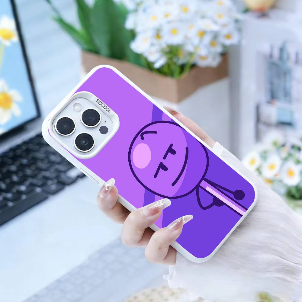 B-Bfdi C-Battle   Phone Case For iPhone 16,15,14,13,12,17,Pro,MAX White Matte Shockproof Cover