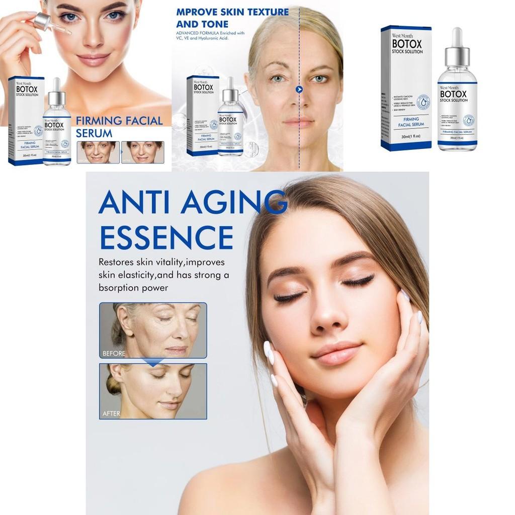 West Month Tightening Facial Serum Hydrating Moisturizing Brightening Skin Elixir For Diminishing Fine Lines And Wrinkles