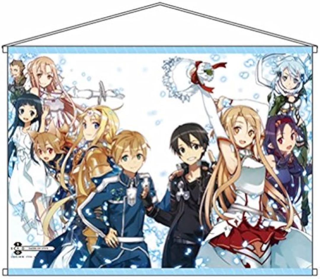 

[USED] Rare, out-of-print SAO Abec art book release commemorative double suede tapestry