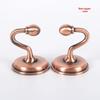 2PCS Metal Curtain Holdback Wall Tie Back Hooks Zinc Alloy Hanger Holder Multi-Purpose Hanging Hook Window Curtain Holder