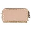 Used AUTHENTIC Chain Shoulder Rock Studs Shoulder Bag Pink Beige