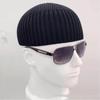 Street Hip-Hop Solid Color Knitted Cap Brimless Elastic Vintage Dome Hat Keep Warm Bonnet Beanies Outdoor