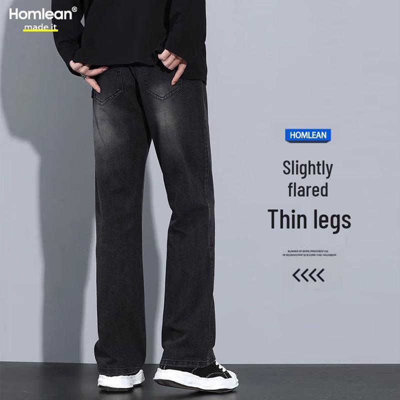 

Мужские джинсы Homlean American Vibe клеш прямого кроя YX03