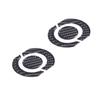 Sauicemy Set of Air Vent Central Control Air Outlet Decoration Vent Interior Trim Protective Car Specific to Your Vehicle Fiber for Honda 6-Piece