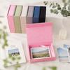 Magnetic Close Card Organizer Linen Fabric Fabric Box Document Holder  For Jewelry Storage