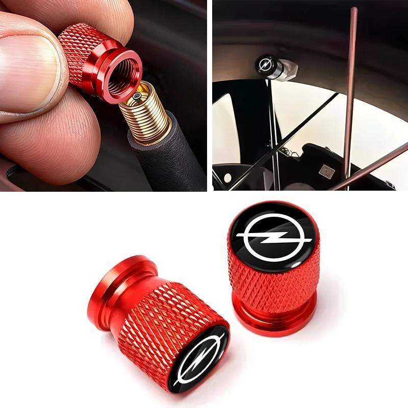 Car Wheel Tire Valve Caps Tyre Stem Covers Airdust Waterproof For Opel Astra j g Insignia Corsa d Vectra c Zafira a Auto Gadgets