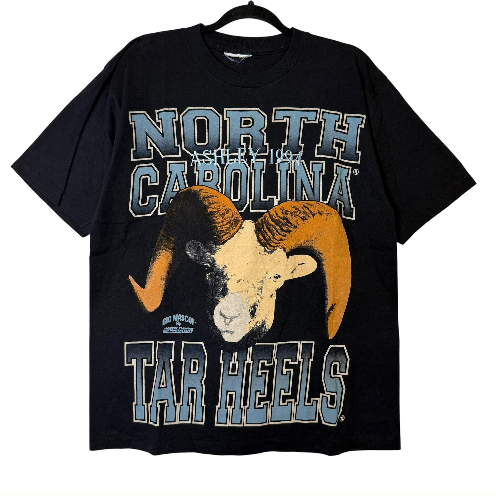 90s University of North Carolina Tar Heels Wauldron AOP T shirt Sz L (B2588) M