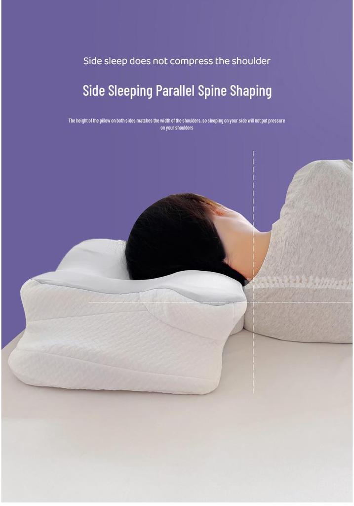 Ergonomic Memory Foam Butterfly Cervical Pillow for Side Sleepers
