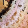2 Meters Flower Lace Pearl Fabric Edge Gauze Diy Crafting Supply 11Cm Wide Gift Package Flower Packaging Flower Shop Supplies