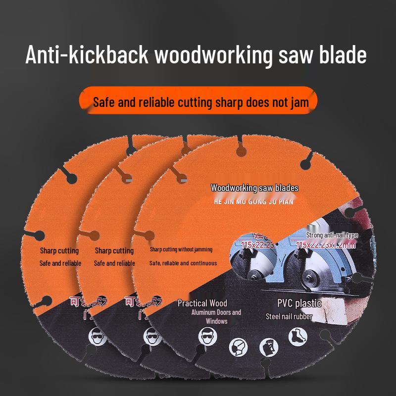 "Alloy Woodworking Saw Blade: Angle Grinder Disc for Cutting Wood, Aluminum, PVC & Plastic".
