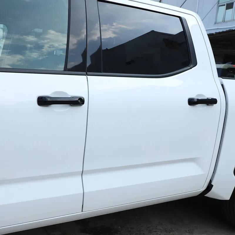 4PCS For Toyota Tundra   2024 2025 Car Door Handle Cover Exterior Moulding Trim Overlay Stciker Protector Accessories