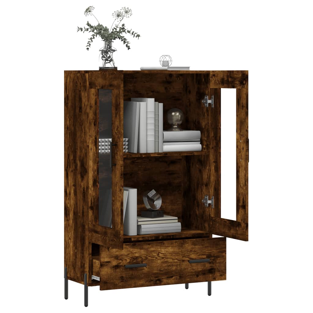 Highboard Smoked Oak 69.5 x 31 x 115 cm Particleboard