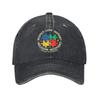 Autism Awareness Respect Love Support Washed Baseball Cap  Fitted Retro Sun Trucker Hat Summer Unisex Men Outdoor Snapback Cap