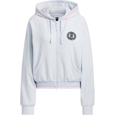 Verbiage Crop Jacket With Hood Women Jackets Light-Blue JE3605