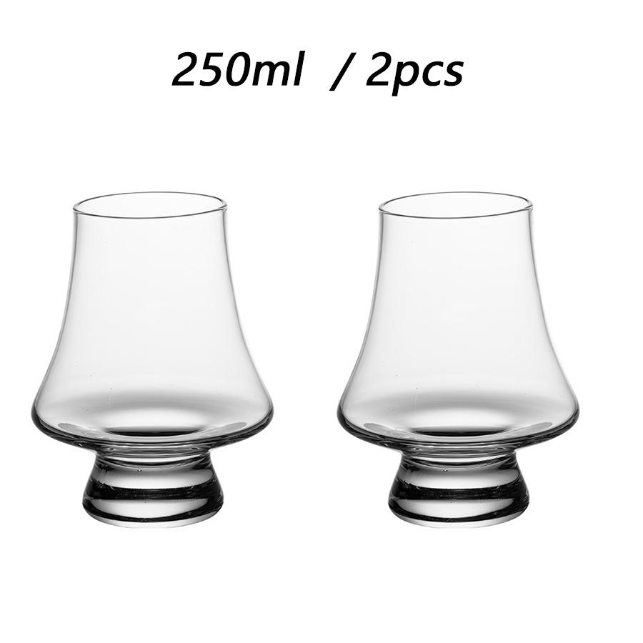 

2/4/6 шт. Набор из хрустальных стеклянных стаканов для виски объемом 250 мл, прозрачные стаканы без свинца для питья, шотландский ликер, барная посуда, пивные бокалы для вина 250ml